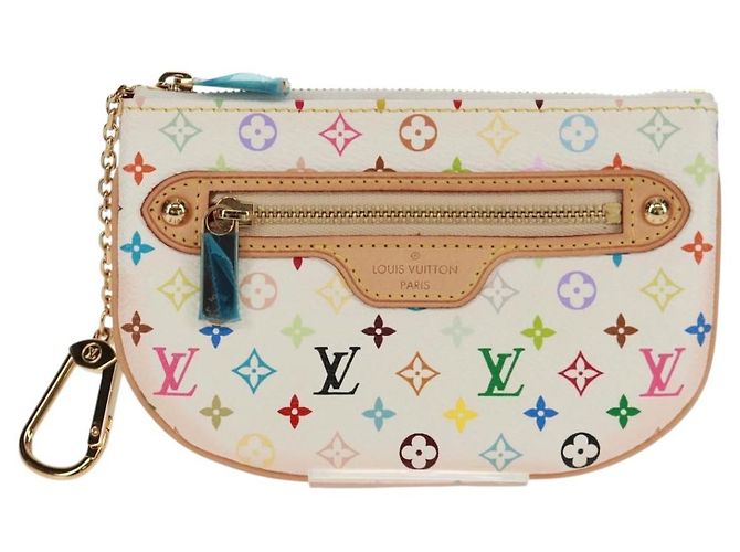 LOUIS VUITTON Pochette MM Monogram Multicolore Bianca M60028 LV Auth 159454V Bianco - vista 13