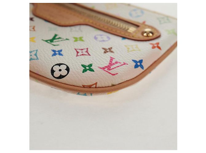 LOUIS VUITTON Pochette MM Monogram Multicolore Bianca M60028 LV Auth 159454V Bianco - vista 14