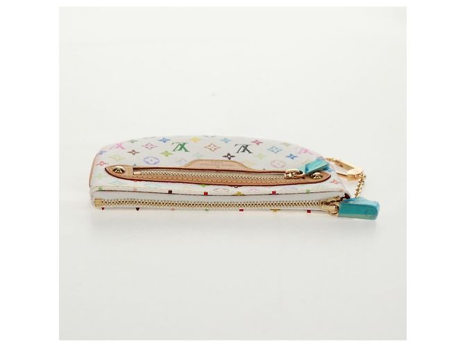 LOUIS VUITTON Pochette MM Monogram Multicolore Bianca M60028 LV Auth 159454V Bianco - vista 5