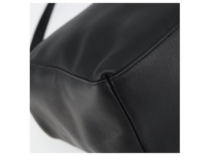 Borsa a mano in pelle Gancini Salvatore Ferragamo 2 in 1 Nero Oro Auth 157683 - vista 15