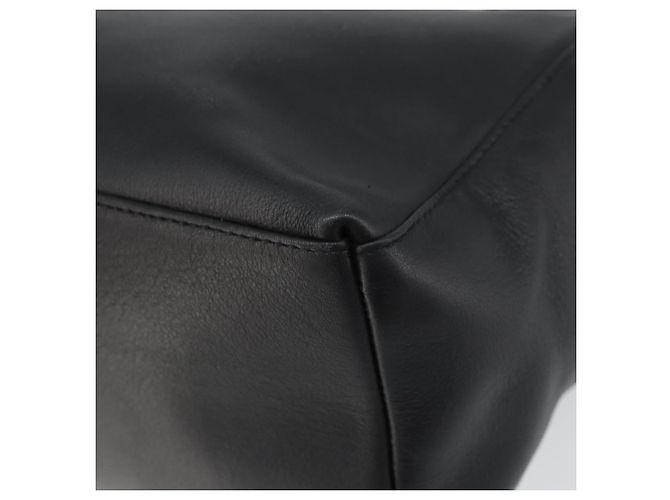 Borsa a mano in pelle Gancini Salvatore Ferragamo 2 in 1 Nero Oro Auth 157683 - vista 16