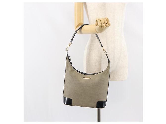 GUCCI Schultertasche Canvas Beige Gold 001 4204 Auth 158461 Golden - Ansicht 24
