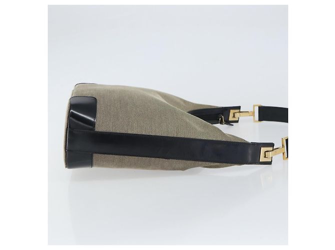 GUCCI Schultertasche Canvas Beige Gold 001 4204 Auth 158461 Golden - Ansicht 4