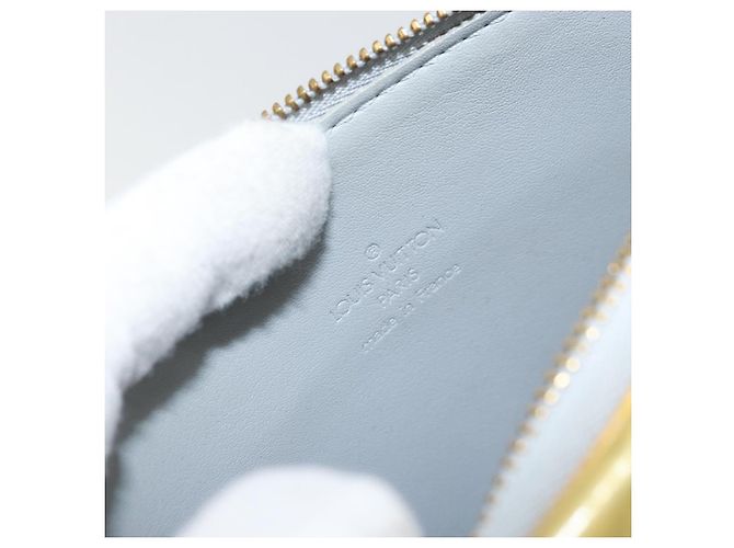 LOUIS VUITTON Bolsa de Accesorios Motto Monogram Vernis Gris M91030 LV Auth 160810 - vista 10
