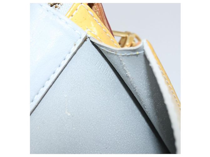 LOUIS VUITTON Bolsa de Accesorios Motto Monogram Vernis Gris M91030 LV Auth 160810 - vista 12