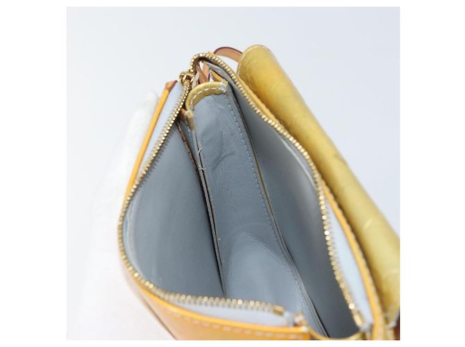 LOUIS VUITTON Bolsa de Accesorios Motto Monogram Vernis Gris M91030 LV Auth 160810 - vista 18
