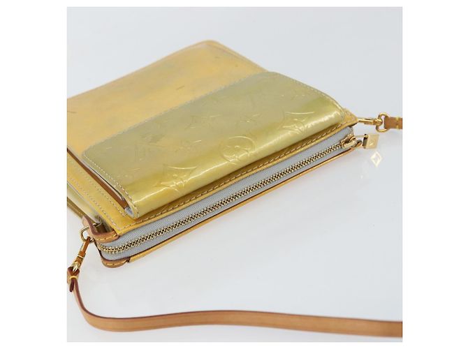 LOUIS VUITTON Bolsa de Accesorios Motto Monogram Vernis Gris M91030 LV Auth 160810 - vista 6