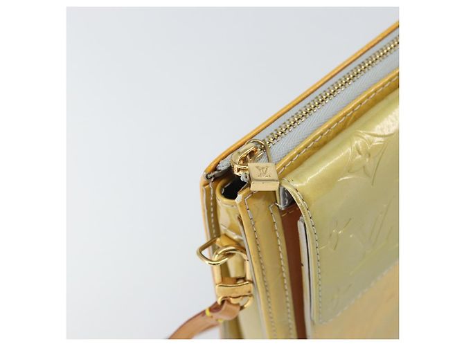 LOUIS VUITTON Bolsa de Accesorios Motto Monogram Vernis Gris M91030 LV Auth 160810 - vista 9