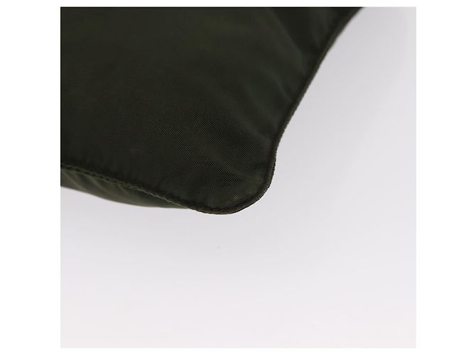 Borsa a Spalla PRADA Nylon Kaki Argento Autentica 156928 Cachi - vista 14