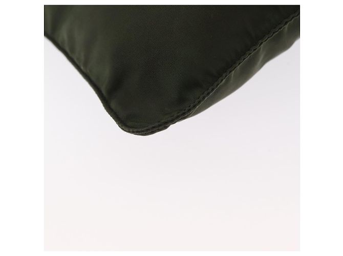 Borsa a Spalla PRADA Nylon Kaki Argento Autentica 156928 Cachi - vista 15