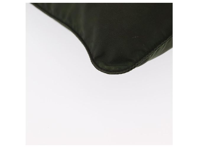 Borsa a Spalla PRADA Nylon Kaki Argento Autentica 156928 Cachi - vista 9