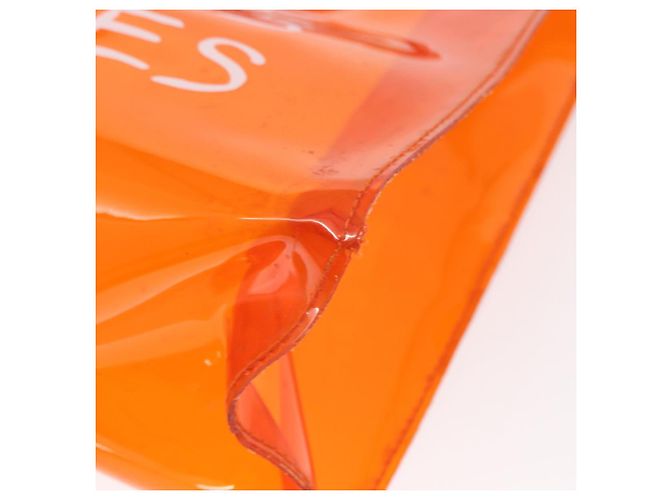 Hermès HERMES Borsa a Mano Kelly in Vinile Arancione Auth 158157 - vista 12