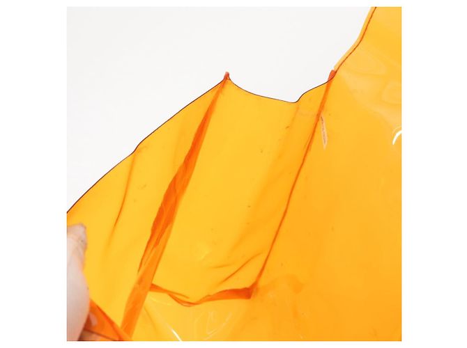 Hermès HERMES Borsa a Mano Kelly in Vinile Arancione Auth 158157 - vista 17