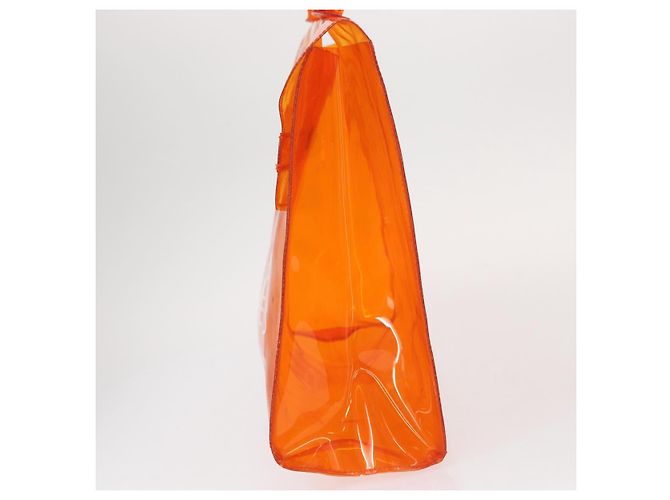 Hermès HERMES Borsa a Mano Kelly in Vinile Arancione Auth 158157 - vista 5