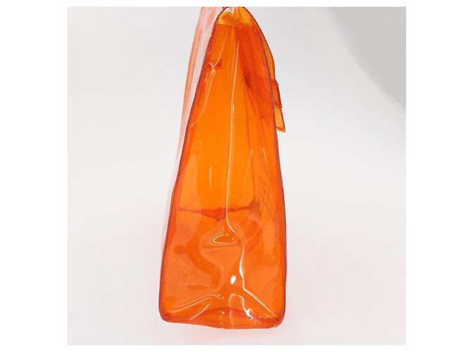 Hermès HERMES Borsa a Mano Kelly in Vinile Arancione Auth 158157 - vista 6
