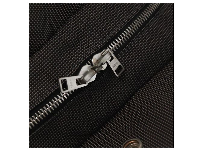 Hermès HERMES Her Line MM Hand Bag Canvas Gray Silver Auth mr1717 Brown Silvery - view 14