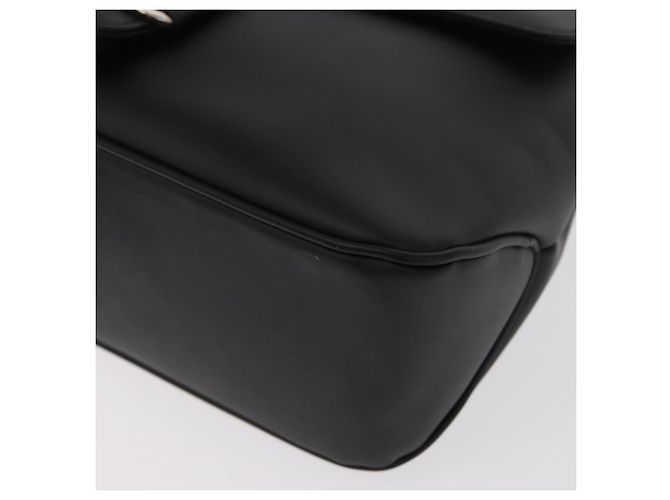 Borsa a Spalla Vala in Pelle Nera e Argento di Salvatore Ferragamo Auth bs31823 Nero - vista 16