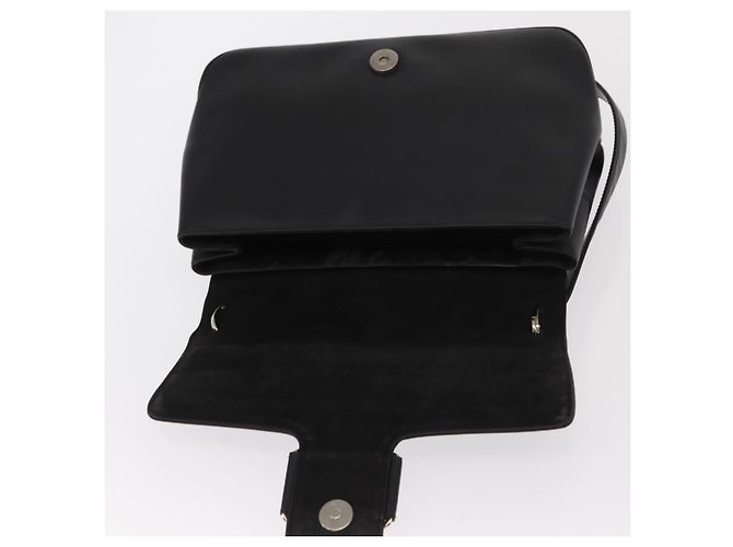 Borsa a Spalla Vala in Pelle Nera e Argento di Salvatore Ferragamo Auth bs31823 Nero - vista 20