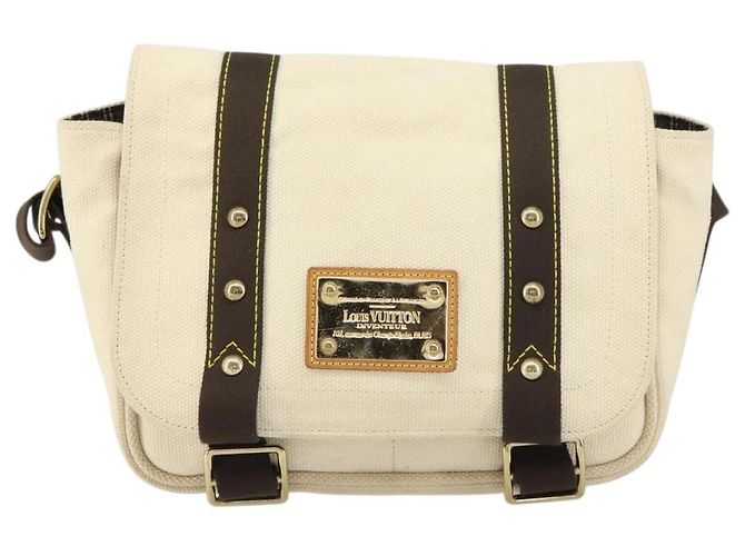 LOUIS VUITTON Antigua Buzzus PM Borsa a Spalla Beige Marrone M40042 LV Auth bs32016 - Ansicht 13