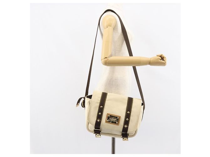 LOUIS VUITTON Antigua Buzzus PM Borsa a Spalla Beige Marrone M40042 LV Auth bs32016 - Ansicht 23