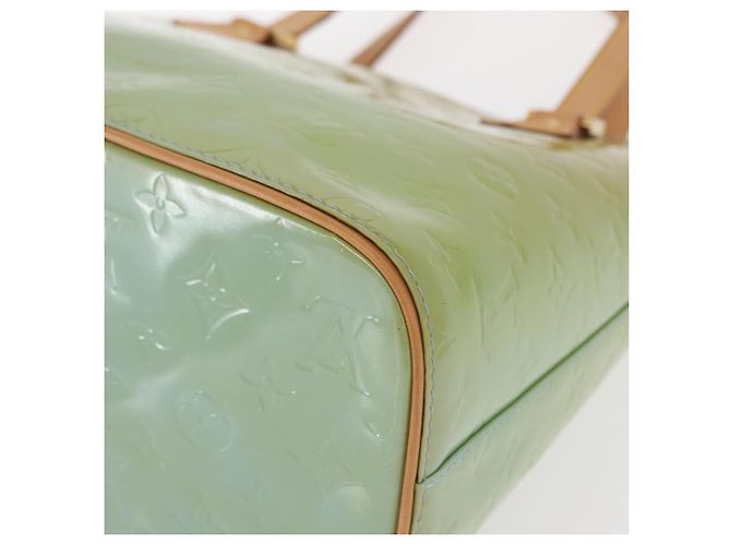 LOUIS VUITTON Handtasche Monogram Vernis Houston Baby Blau M91005 LV Auth 157739 Hellblau - Ansicht 14