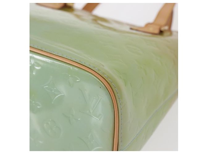LOUIS VUITTON Handtasche Monogram Vernis Houston Baby Blau M91005 LV Auth 157739 Hellblau - Ansicht 16