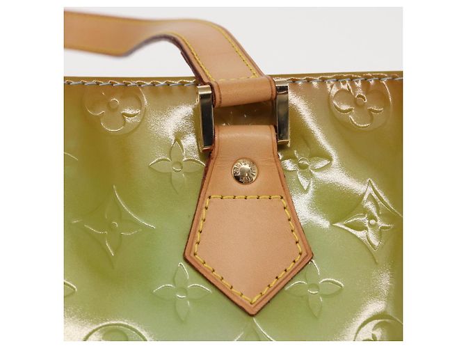 LOUIS VUITTON Handtasche Monogram Vernis Houston Baby Blau M91005 LV Auth 157739 Hellblau - Ansicht 17