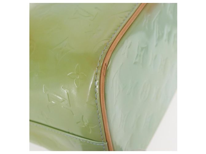 LOUIS VUITTON Handtasche Monogram Vernis Houston Baby Blau M91005 LV Auth 157739 Hellblau - Ansicht 9