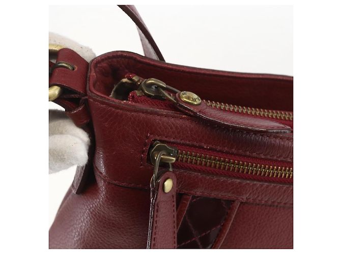 Borsa a Spalla in Pelle Rossa e Oro Auth bs31856 di BURBERRY Rosso D'oro - vista 10