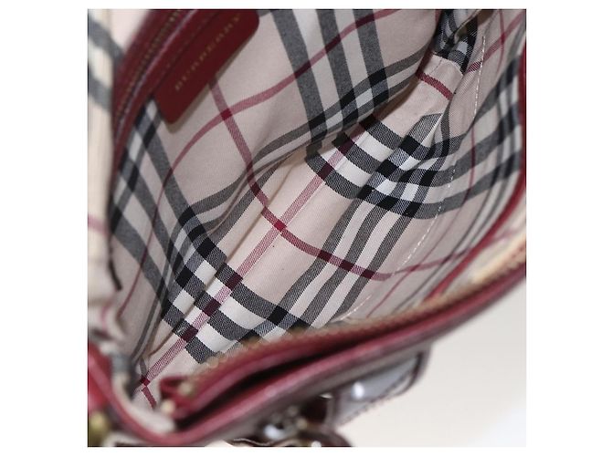Borsa a Spalla in Pelle Rossa e Oro Auth bs31856 di BURBERRY Rosso D'oro - vista 11