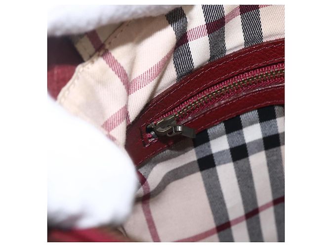 Borsa a Spalla in Pelle Rossa e Oro Auth bs31856 di BURBERRY Rosso D'oro - vista 19