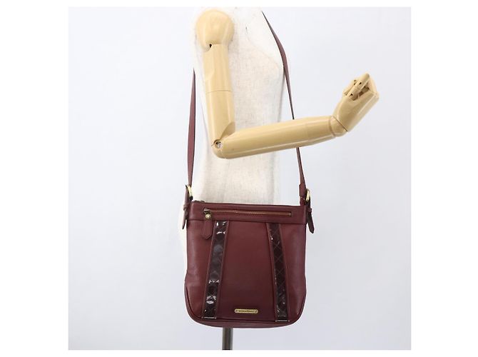 Borsa a Spalla in Pelle Rossa e Oro Auth bs31856 di BURBERRY Rosso D'oro - vista 26
