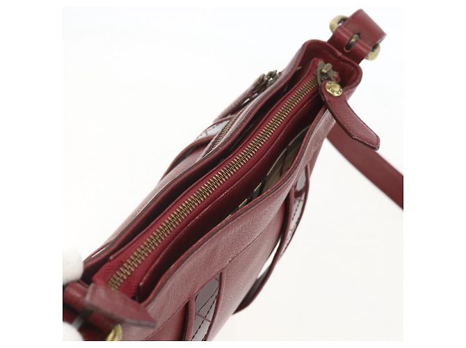 Borsa a Spalla in Pelle Rossa e Oro Auth bs31856 di BURBERRY Rosso D'oro - vista 6