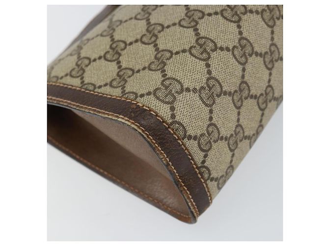 Borsa Gucci GG Supreme Web Sherry Line PVC Beige Rosso 37 014 2125 Auth ar13858 - vista 9