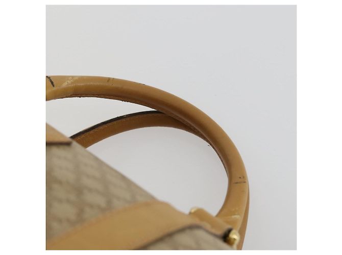 Céline Borsa Boston in tela Macadam CELINE PVC Beige Oro Auth 151574 D'oro - vista 8