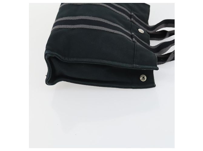 Hermès HERMES Borsa Fourre Tout PM in Tela 2 Set Nera Auth 157076 Nero - vista 12