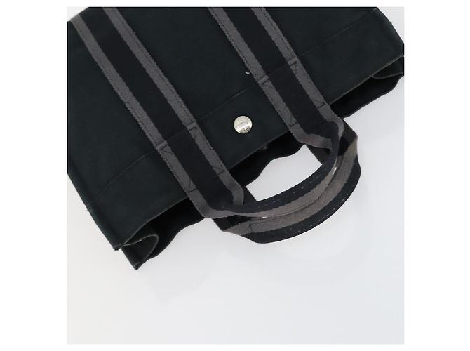 Hermès HERMES Borsa Fourre Tout PM in Tela 2 Set Nera Auth 157076 Nero - vista 13