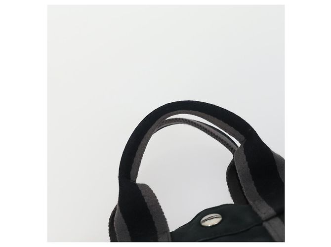Hermès HERMES Borsa Fourre Tout PM in Tela 2 Set Nera Auth 157076 Nero - vista 14