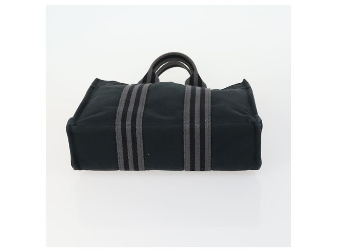 Hermès HERMES Borsa Fourre Tout PM in Tela 2 Set Nera Auth 157076 Nero - vista 7