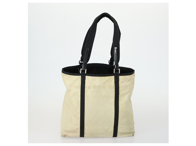 PRADA Borsa a Mano Nylon 5 Set Rosa Crema Khaki Auth ti3562 Crudo Cachi - vista 2