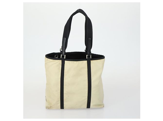 PRADA Borsa a Mano Nylon 5 Set Rosa Crema Khaki Auth ti3562 Crudo Cachi - vista 3