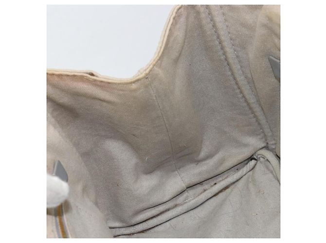PRADA Borsa Tote Kanapa MM Canvas Beige Oro Auth bs32043 D'oro - vista 19