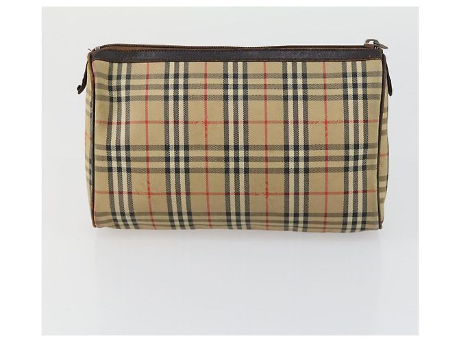 Autre Marque Borsa a mano in tela Burberrys Nova Check 3 pezzi Beige Auth ki6243 - vista 10