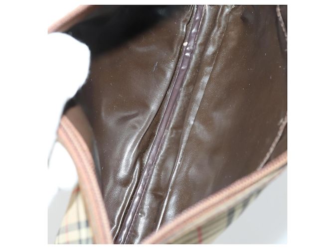 Autre Marque Borsa a mano in tela Burberrys Nova Check 3 pezzi Beige Auth ki6243 - vista 14