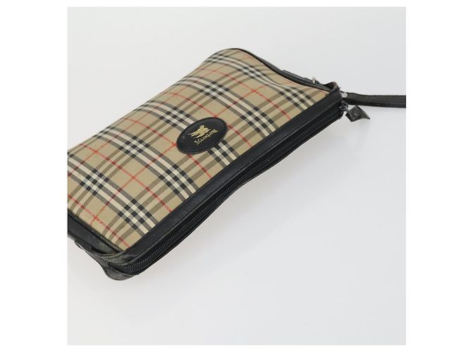 Autre Marque Borsa a mano in tela Burberrys Nova Check 3 pezzi Beige Auth ki6243 - vista 5