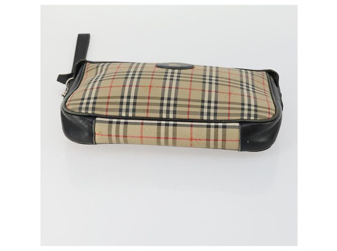 Autre Marque Borsa a mano in tela Burberrys Nova Check 3 pezzi Beige Auth ki6243 - vista 7