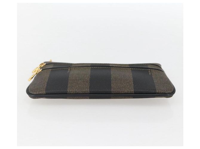 Pequin FENDI Pecan Canvas Tasche PVC Schwarz Braun Auth 157951 - Ansicht 6
