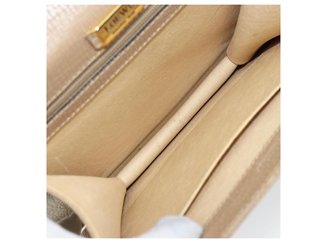 Bolso de mano de cuero beige LOEWE Barcelona Auth bs31817 - vista 12