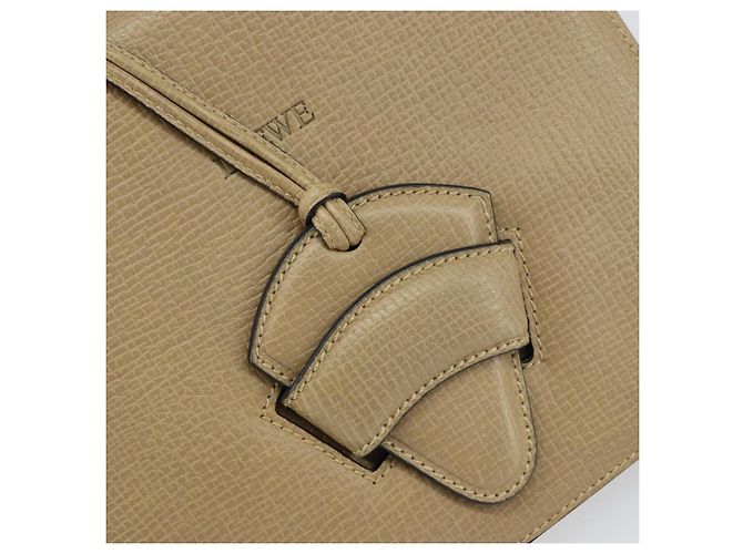 Bolso de mano de cuero beige LOEWE Barcelona Auth bs31817 - vista 18