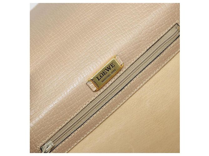 Bolso de mano de cuero beige LOEWE Barcelona Auth bs31817 - vista 21